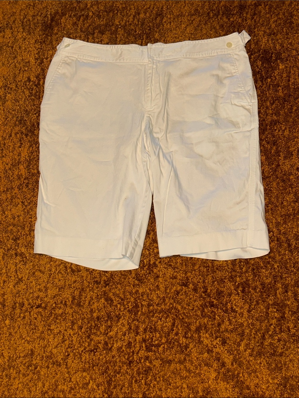 Lauren Ralph Lauren White Women's Cotton Bermuda Shorts